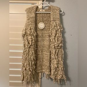 Boutique shag vest